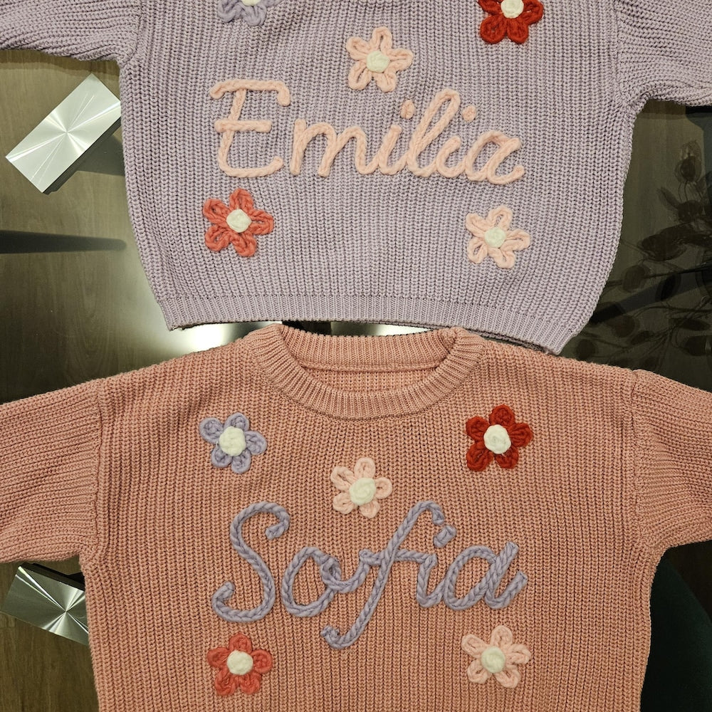 Hand Knitted Personalized Sweater