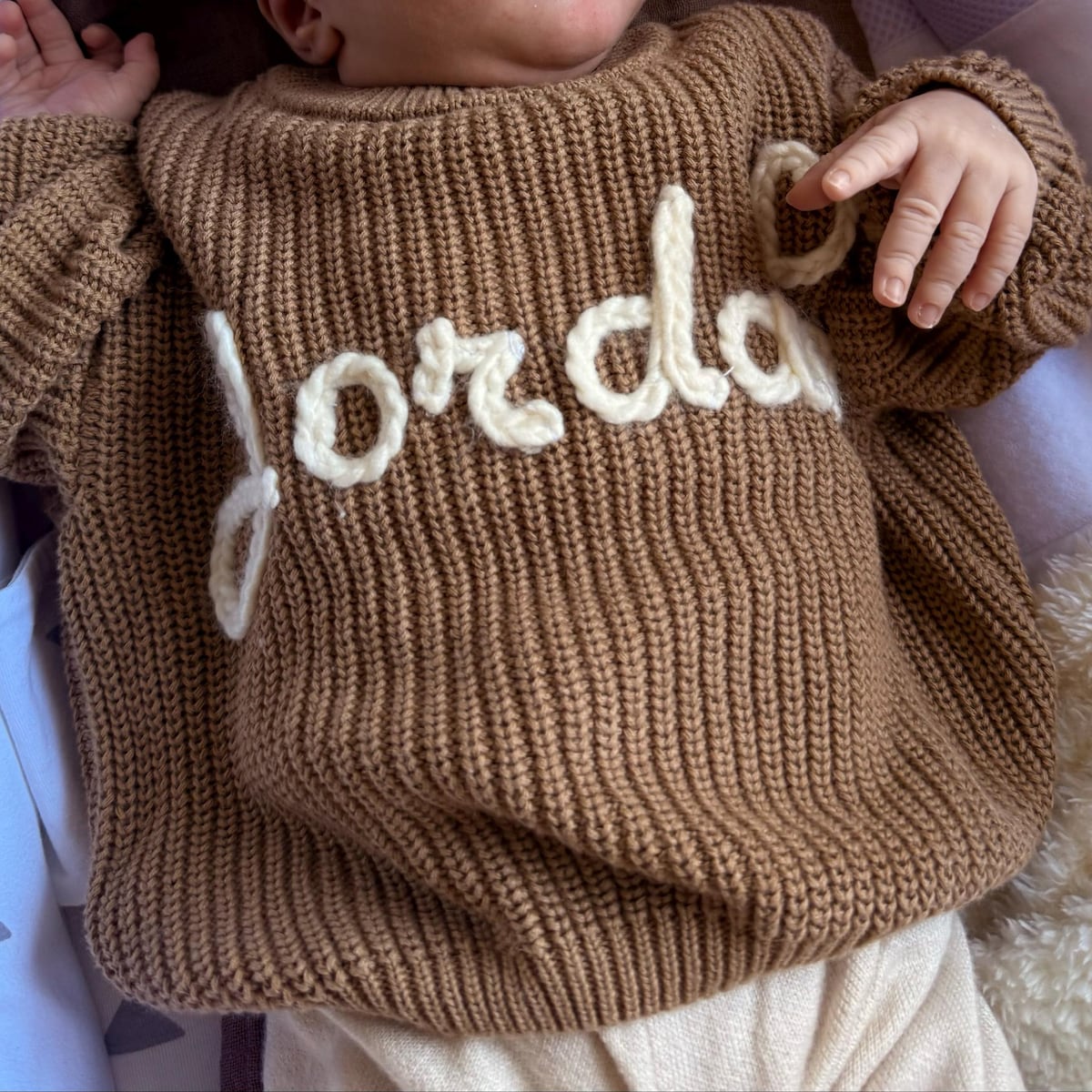 Hand Knitted Personalized Sweater